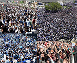 Hundreds of Thousands of People March in Kabul
